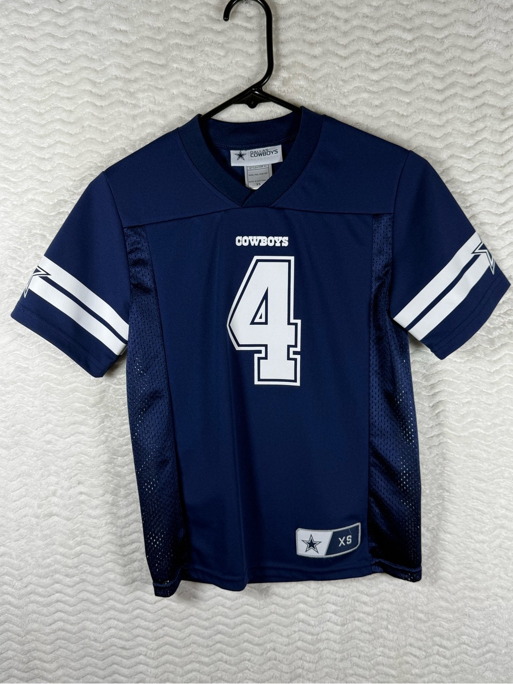NFL Dallas Cowboys Navy Blue #4 Jersey Prescott youth